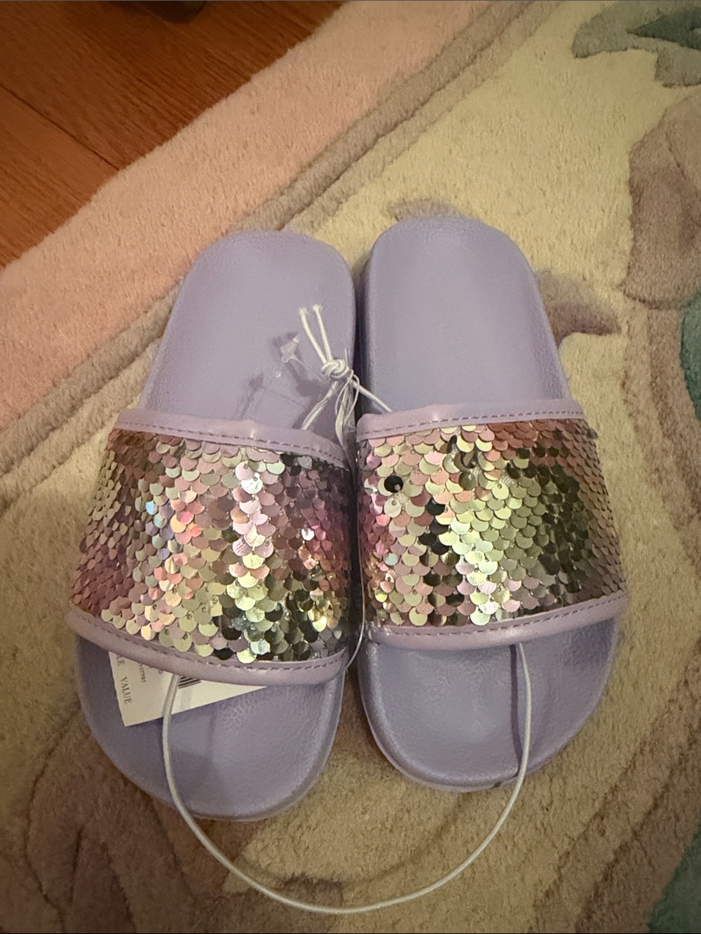Jcrew Girls' Sequin Slide Sandals NWT
